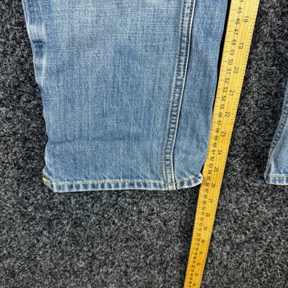 Banana Republic Womens Blue Denim Straight Leg Jeans Low Rise Size 4 100% Cotton - Picture 6 of 7